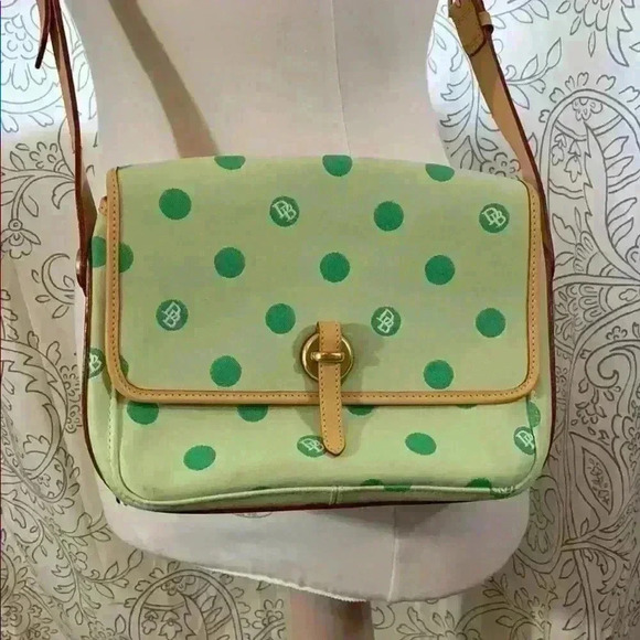 Green Polkadot Dooney &Bourke - Picture 1 of 11